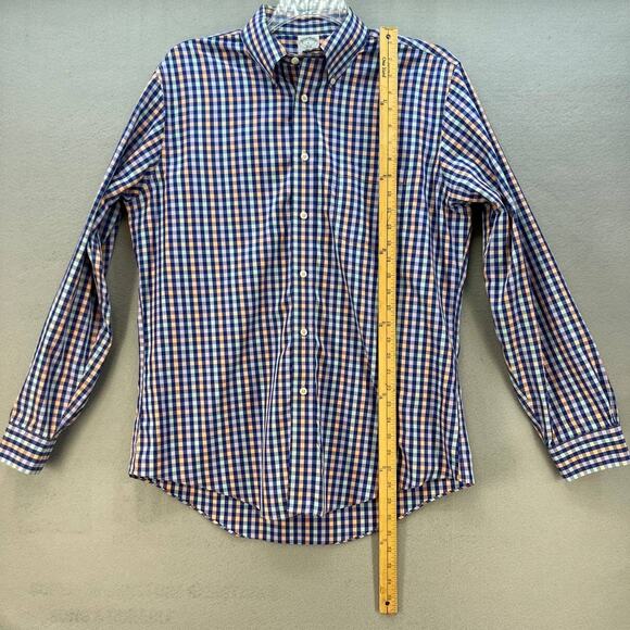 Brooks Brothers Regent The Original Polo Shirt Men's Size L Long Sleeve Plaid - Picture 5 of 10
